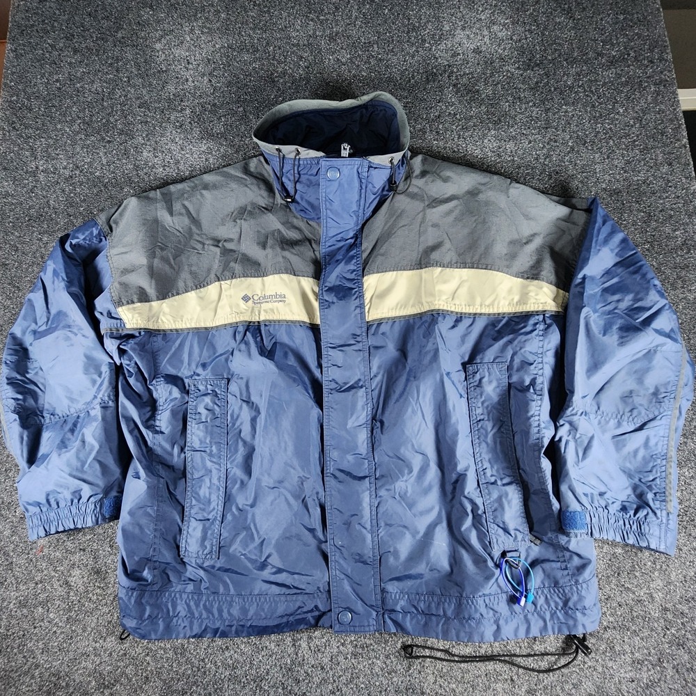 Columbia Bugaboo Interchange 3-in-1 Jacket Outer Shell Only Blue Men's Size XL‎